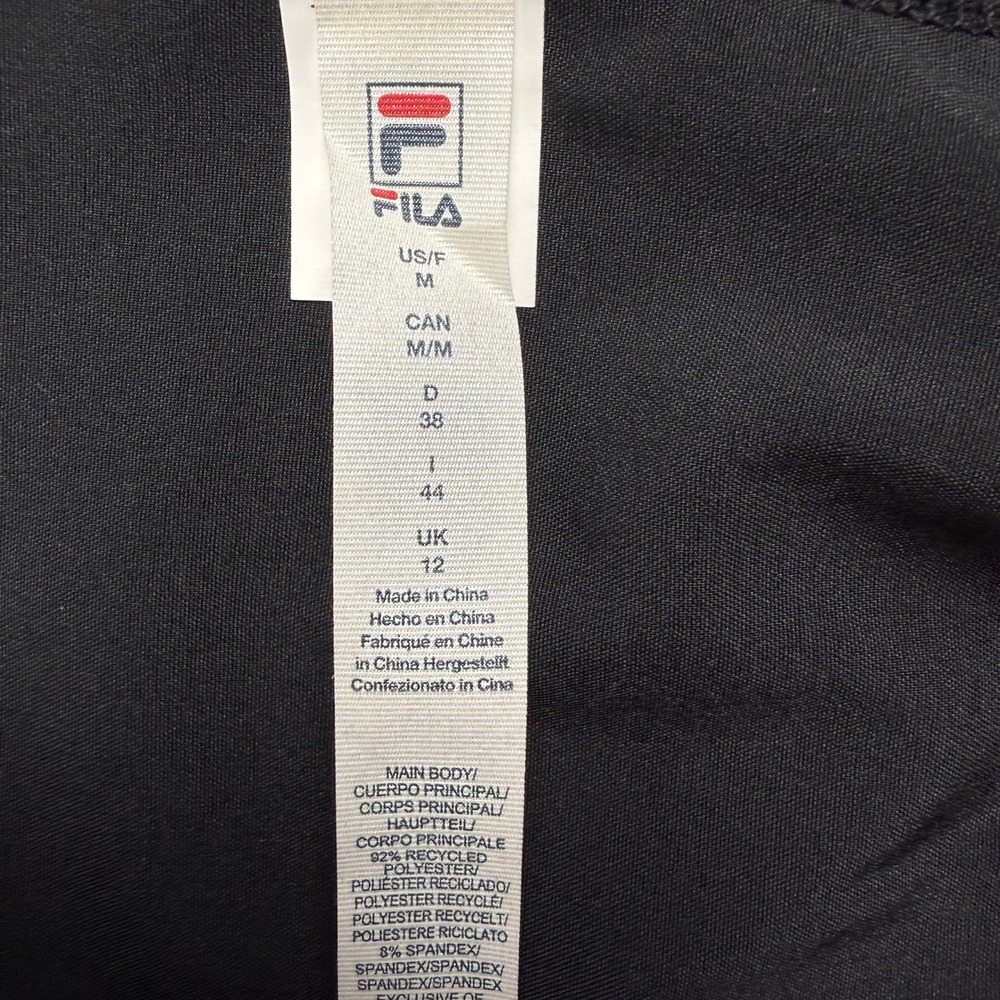 FILA Women's Essentials Court Tennis Track Jacket Size M Black NWT‎ - Picture 6 of 9